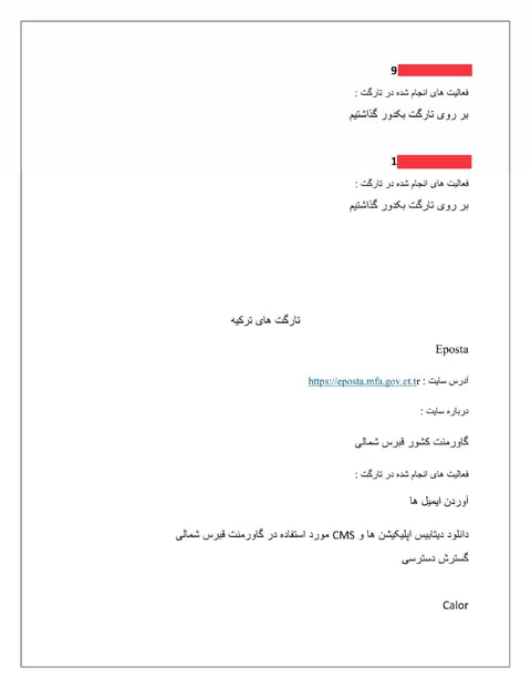 Attack reports